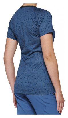 100% Airmatic Women's Short Sleeve Jersey Blue / Black 