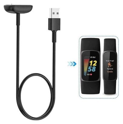 Chargeur pour Fitbit Luxe Fitbit Charge 5 Câble de Charge USB pour Fitbit Luxe Fitbit Charge 5