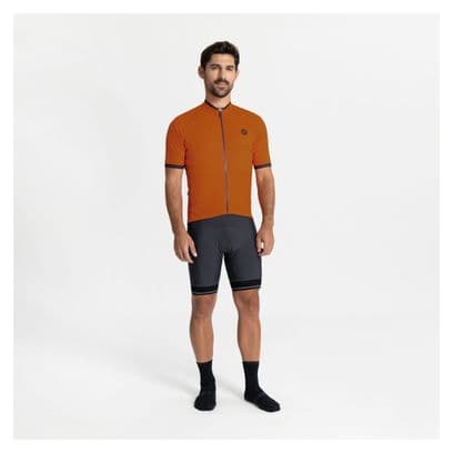 Maillot Manches Courtes Velo Rogelli Essential Homme Cuivre