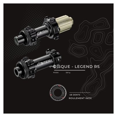 Paire de Roues Legend Wheels 30P PRO4 - 12X100 - 12X142mm - Legend RS - Disc Centerlock - Campagnolo