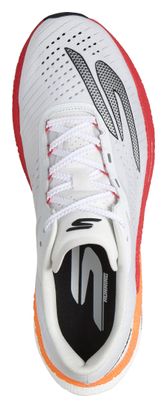 Zapatillas de running Skechers Aero Razor blancas y naranjas para hombre
