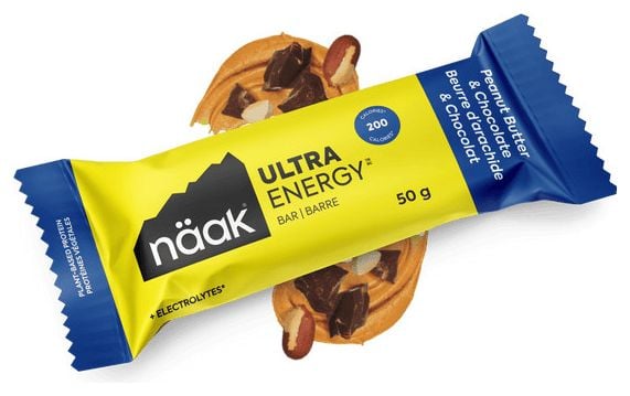 Barre Énergétique Näak Ultra Energy Beurre d'Arachide Chocolat 50g