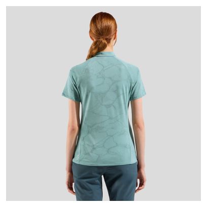 Polo para mujer Odlo Ascent Chill-Tec Verde