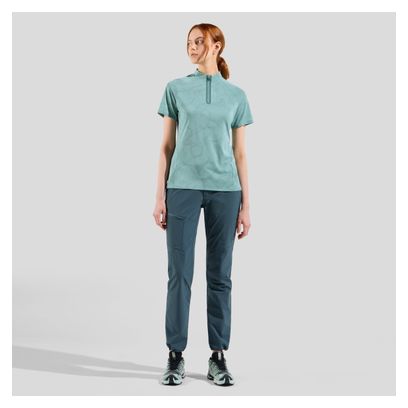 Polo para mujer Odlo Ascent Chill-Tec Verde