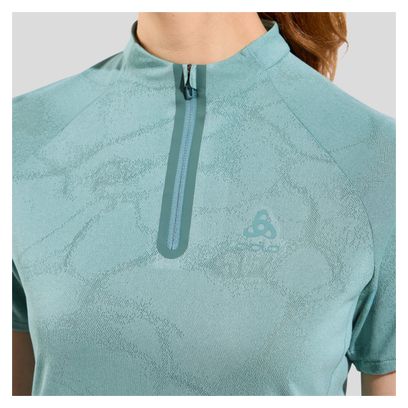 Polo para mujer Odlo Ascent Chill-Tec Verde