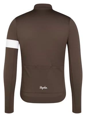 Maillot Manches Longues Rapha Core Thermal Marron/Blanc