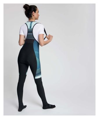 Cuissard Long à Bretelles avec Chamois Vélo Rogelli Stryde Femme Bleu