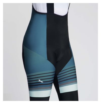 Cuissard Long à Bretelles avec Chamois Vélo Rogelli Stryde Femme Bleu