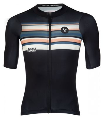 Maillot Manches Courtes LeBram Arpettaz Bleu Foncé Coupe Ajustée