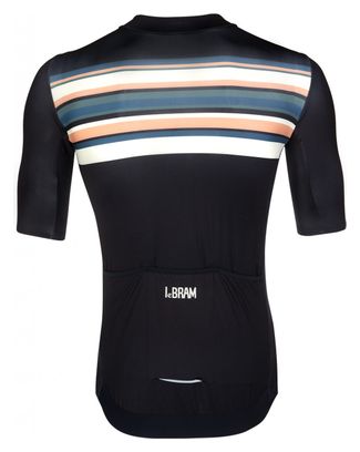 Maillot Manches Courtes LeBram Arpettaz Bleu Foncé Coupe Ajustée