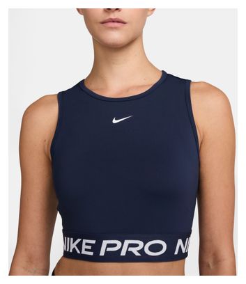 Crop top Nike Pro blu da donna
