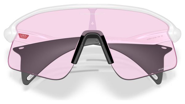 Occhiali Oakley Stunt Devil - Bianco opaco / Prizm Low Light / Ref : OO9517-07