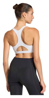 adidas Optime Essentials Medium Support Bra White Women's