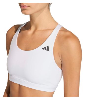 adidas Optime Essentials Medium Support Bra White Women's