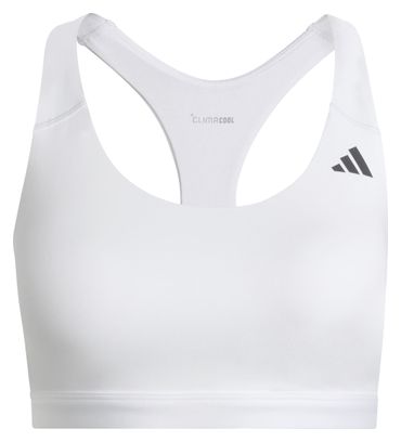 adidas Optime Essentials Medium Support Bra White Women's