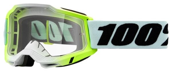 100% Accuri 2 Dunder Green Goggle / Clear Lens
