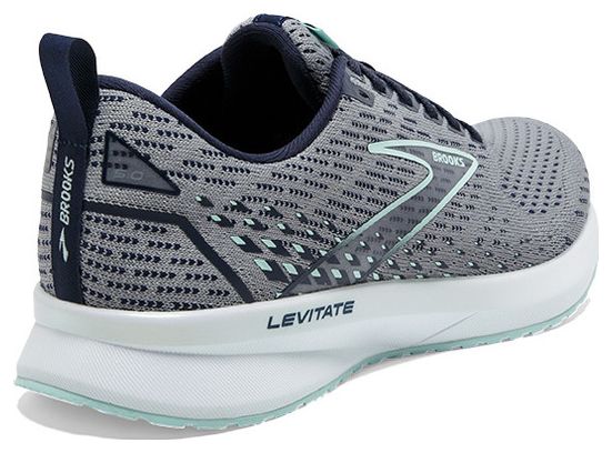 Chaussures de Running Brooks Levitate 5 Gris / Bleu Femme