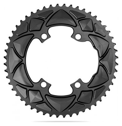 Corona AbsoluteBlack Premium Round Road 110x4 BCD per trasmissione Shimano Dura Ace / Ultegra 11V nera