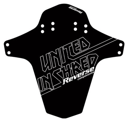 United Front Upright Fender in Shred Schwarz / Weiß