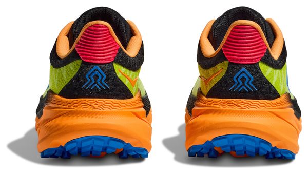 Hoka Challenger 7 Yellow Orange Black Men's Trail Shoes
