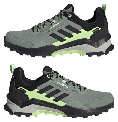 adidas Terrex AX4 GTX Hiking Boots Green Black Men's