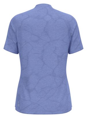 Polo Femme Odlo Ascent Chill-Tec Bleu