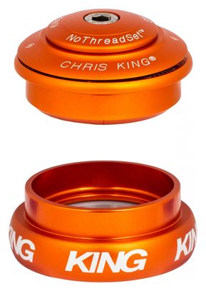 Jeu de Direction Semi-Intégrée Externe Chris King InSet 8 ZS 44/28.6 - EC 44/33 Orange Mat