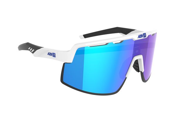 Occhiali AZR Speed RX Bianco Trasparente / Lente Blu