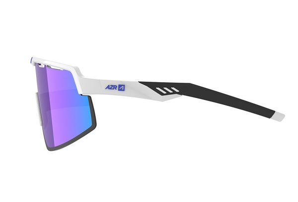 Lunettes AZR Speed RX Blanc Vernis / Verre Bleu