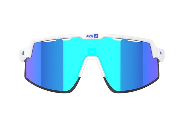 AZR Speed RX Gafas Blanco Transparente / Lente Azul