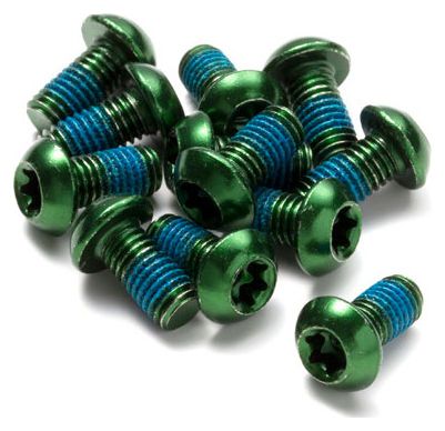 Bullone rotore a disco inverso acciaio M5 x 10 mm verde