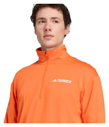 Haut thermique 1/2 zip adidas Terrex Multi Climawarm Orange Homme