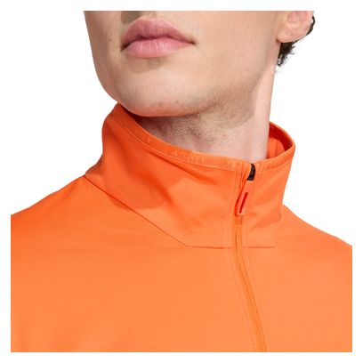 Haut thermique 1/2 zip adidas Terrex Multi Climawarm Orange Homme