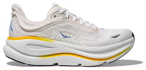 Hoka Bondi 9 Running Shoes White/Orange Women's