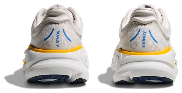 Hoka Bondi 9 Running Shoes White/Orange Women's