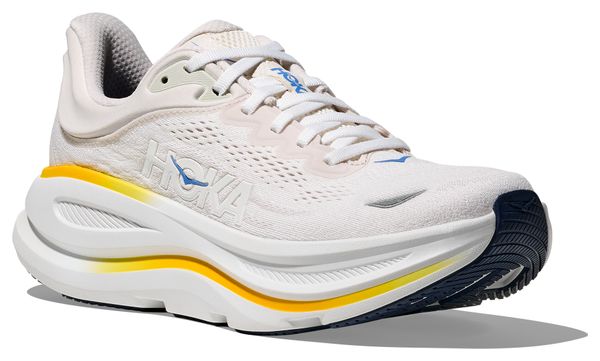 Hoka Bondi 9 Running Shoes White/Orange Women's