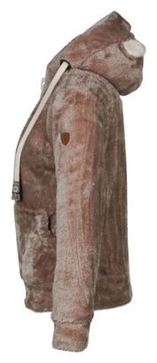 Veste Polaire à Capuche Femme Areli Taupe