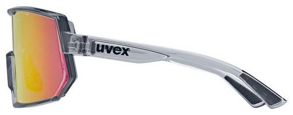 Brille Uvex Sportstyle 235 Grau/Rot Spiegel