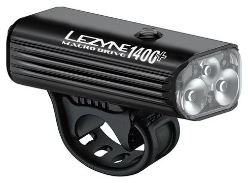 Lezyne Macro Drive 1400+ Kit de iluminación frontal / Infinite Light Power Pack+ Batería / Soporte compatible con GoPro