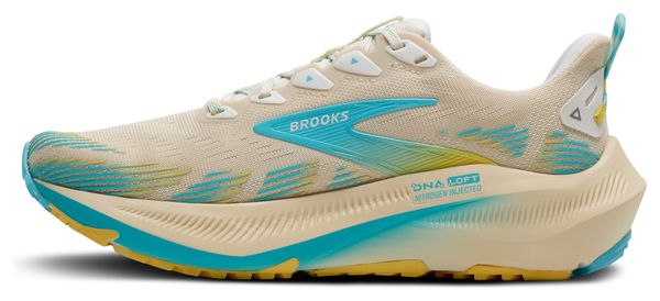 Zapatillas Brooks Ghost Trail Beige/Azul, Mujer