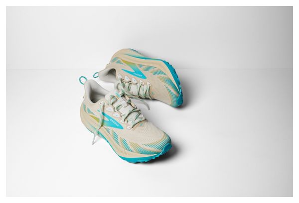 Zapatillas Brooks Ghost Trail Beige/Azul, Mujer