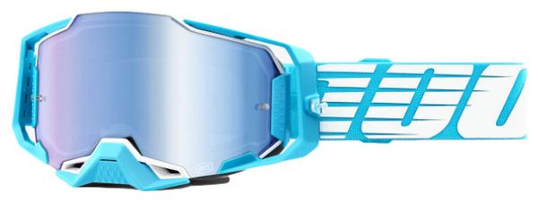 100% Armega Oversized Blue Mask Himmelblaue Spiegelgläser