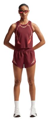 Débardeur Crop Nike AeroSwift Rouge Femme