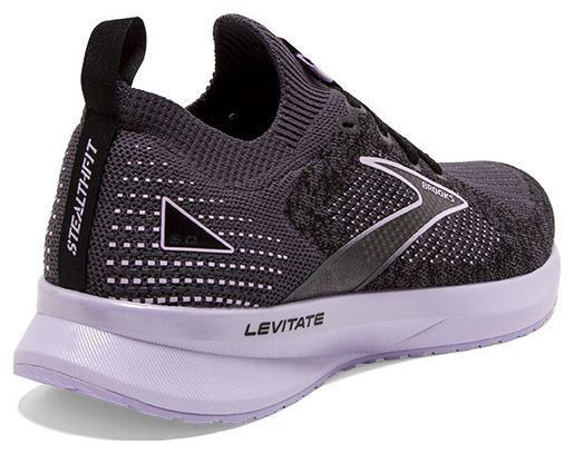 Brooks Levitate StealthFit 5 Running Shoes Black Purple Womens