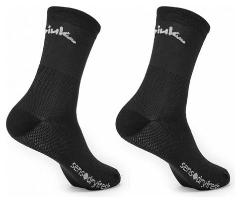 Pack of 2 Pairs Spiuk Anatomic Socks Black