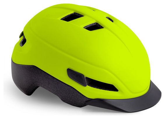 Casco MET Grancorso giallo fluo opaco riflettente