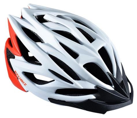 Casque de vélo - Blanc/Rouge Mat