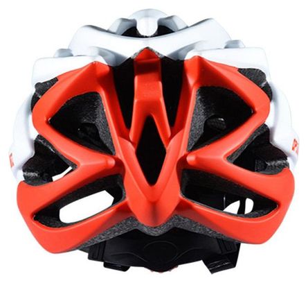 Casque de vélo - Blanc/Rouge Mat