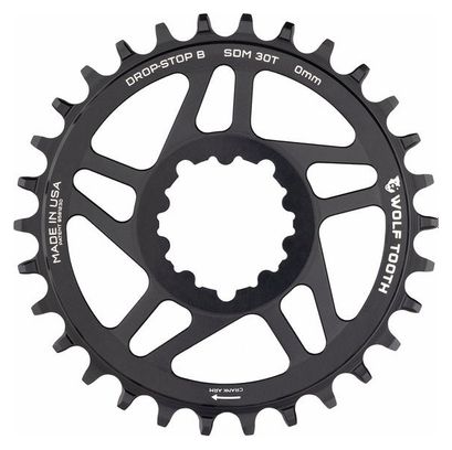 Ingranaggio Wolf Tooth Direct Mount Sram BB30 0 mm Drop-Stop B Nero
