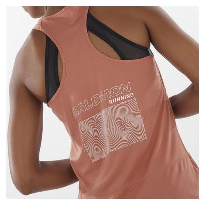 Roze Salomon Cross Run Damestanktop